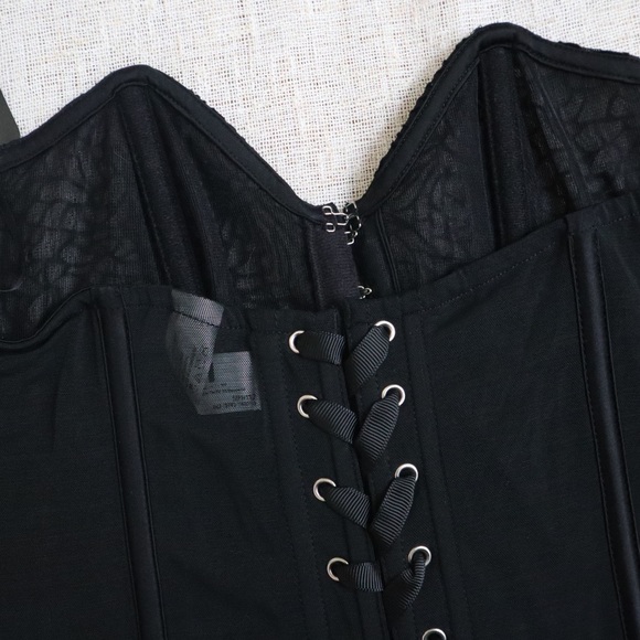 Maidenform Lace Mesh Black Corset NWT - Picture 14 of 14